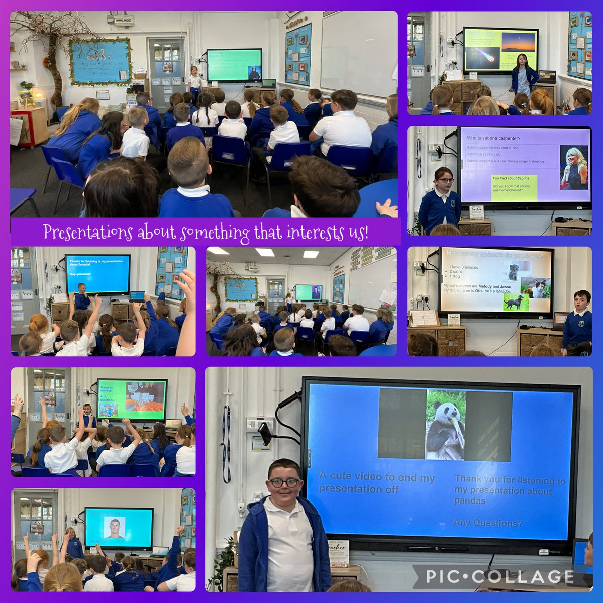This week the class learned how to create their own presentations using Google Slides. They then presented to the class about something that interests them. The digital and oracy skills displayed this week were absolutely outstanding! Ardderchog pawb! 😃