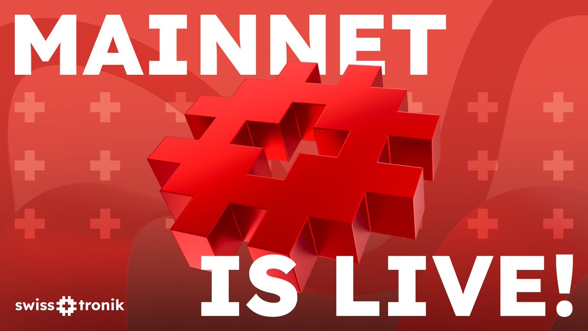 🚨 Swisstronik Mainnet Is Officially Live 🚨

We’re delighted to share that the Swisstronik Mainnet has successfully launched!

📣 Good news for token holders:
- The TGE is also live, so participants can claim their SWTR tokens starting today.
- Ambassadors, NFT holders, and all