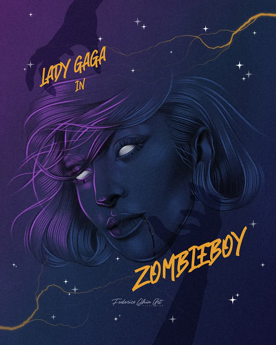 "So put your paws up all over me, you Zombieboy!" 🧟

Just a few hours before Coachella starts, my illustration dedicated to Lady Gaga and one of my favorite songs from MAYHEM. 💜
<a href="/ladygaga/">Lady Gaga</a>

#LadyGaga #MAYHEM #illustration #mayhemballtour #Coachella #Coachella2025 #digitalart