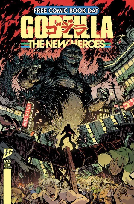 GODZILLA FCBD PREVIEWS! 

First look at what to expect from our new Godzilla run!

Meet our new Godzilla and G-force!  

Written by  @HackinTimSeeley and colored by @marissadraws !! 