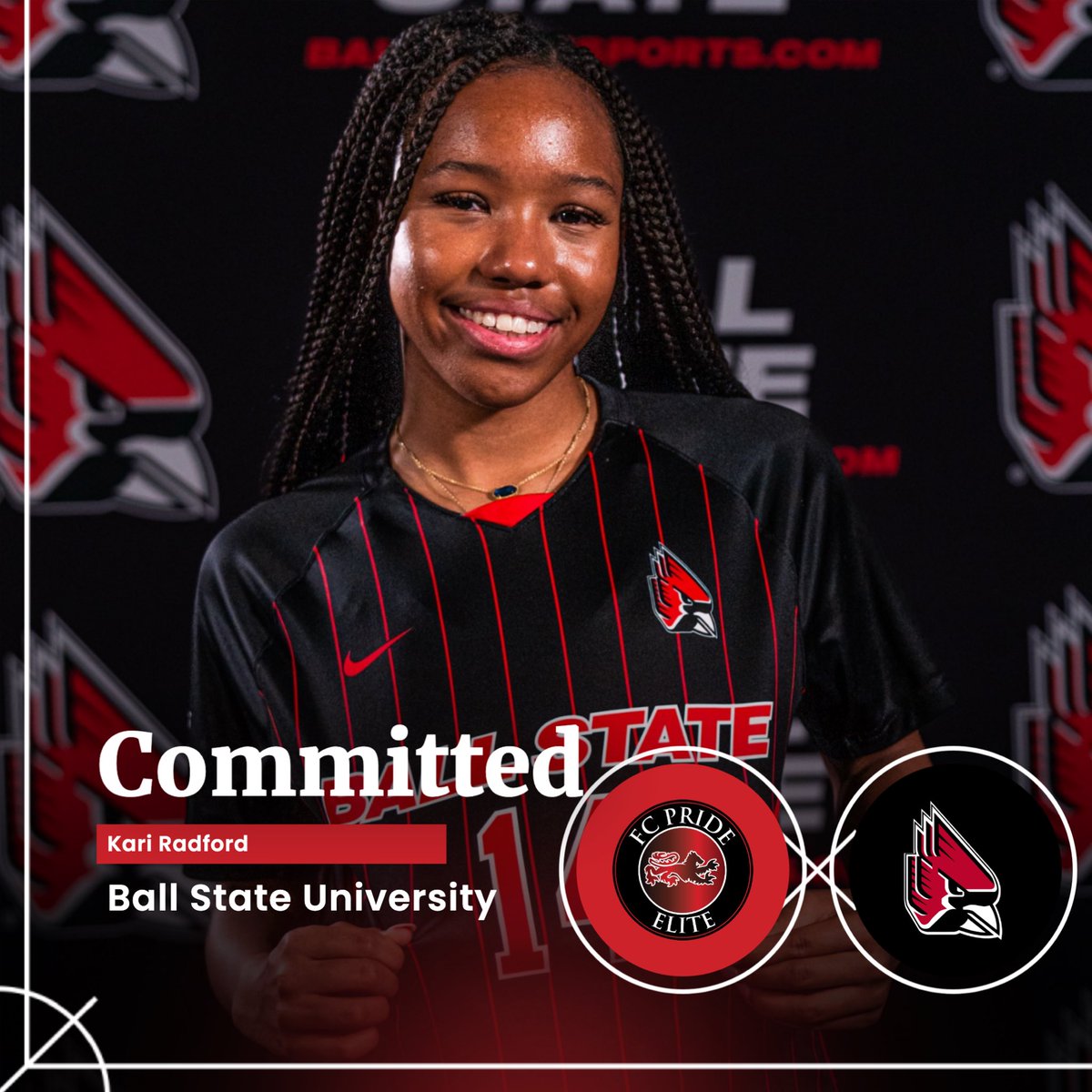 Huge congratulations to Kari Radford on her commitment to continue her academic and athletic career at Ball State University! We’re so proud of all you’ve accomplished and can’t wait to watch you shine at the next level. #ChirpChirp #fcpcommitted