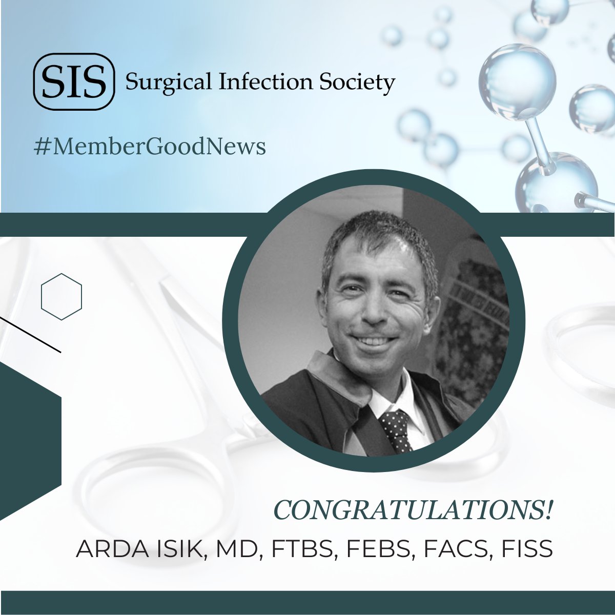 #FeatureFriday:

Congratulations to @Isik_Arda, MD, FTBS, FEBS, FACS, FISS, who attended as a faculty member of Trauma Congress in Thessaloniki! Learn more: trauma2025.gr/team-member/ar…

#MemberGoodNews #GoodNews