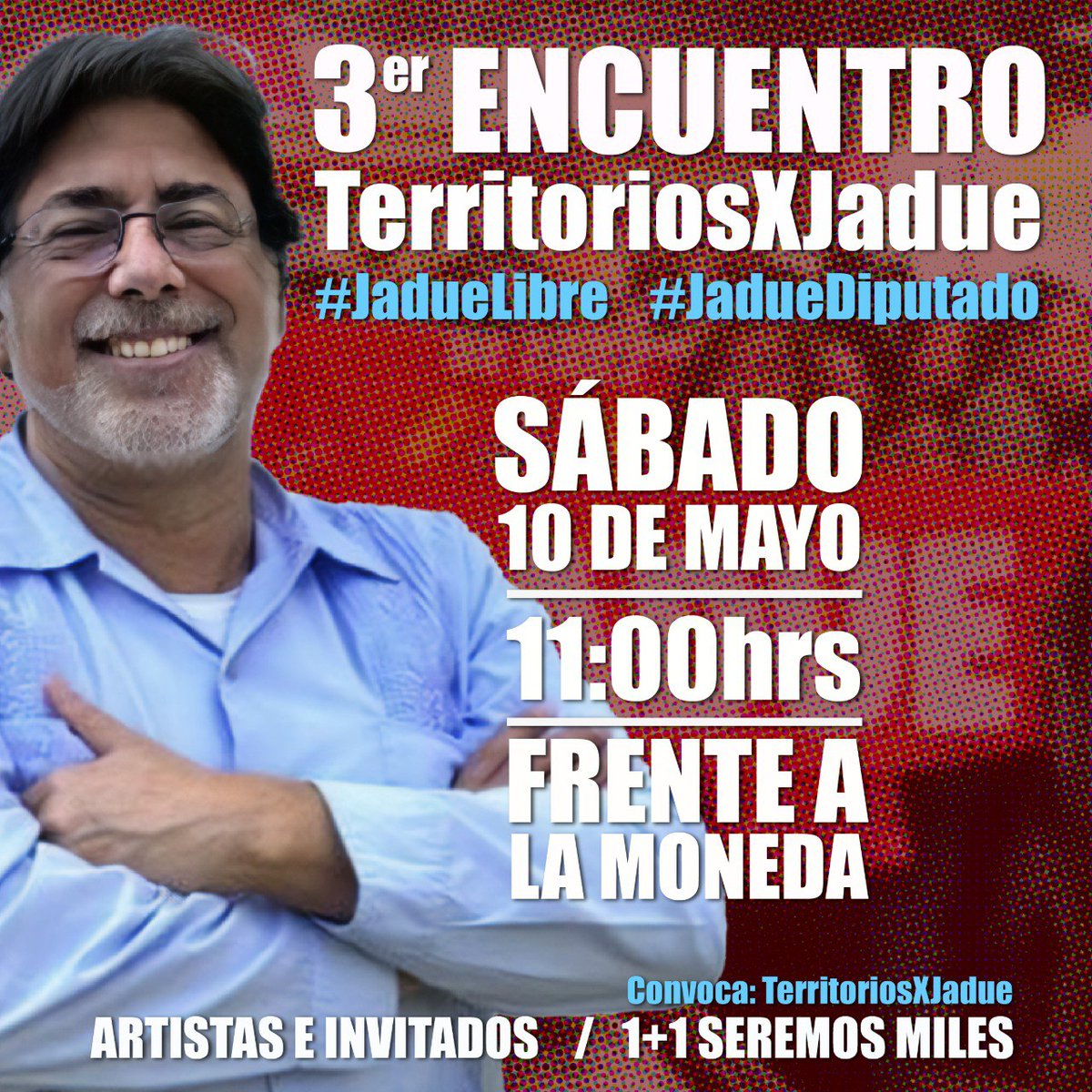 1000xDignidad's tweet photo. 🗣️ ATENCIÓN: ACTO POLÍTICO CULTURAL 
3 Encuentro TerritoriosXJadue
#JadueLibre
¡Que la esperanza en un Chile Popular sume a más cada día!
@DanielJadueJ
@BloqueAntifa 
@2FrenteRebeldes
@MarceTyS
@mriesco
@x_jadue
@delosquesobran 
@CNT_NOmasAFP 
@2epinforma 
@anjulitostes 
RT https://t.co/kXOL6YV35Q