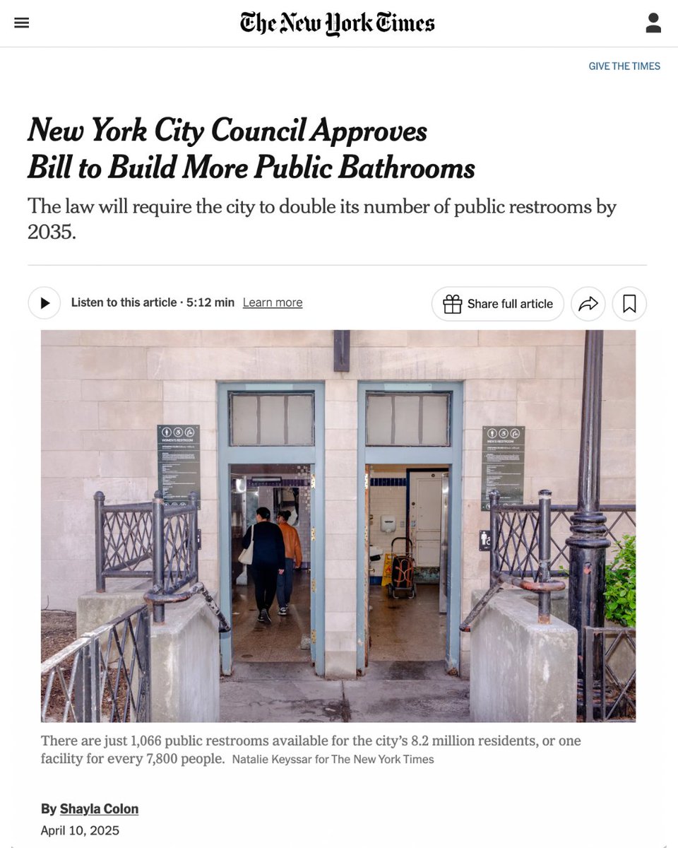 CMSandyNurse's tweet image. ICYMI: The passage of the bathroom bill was in the @nytimes yesterday! Thank you @saacolon for highlighting me alongside some of the champions of this bill from @VOCALNewYork &amp;amp; @NYHomeless🔥