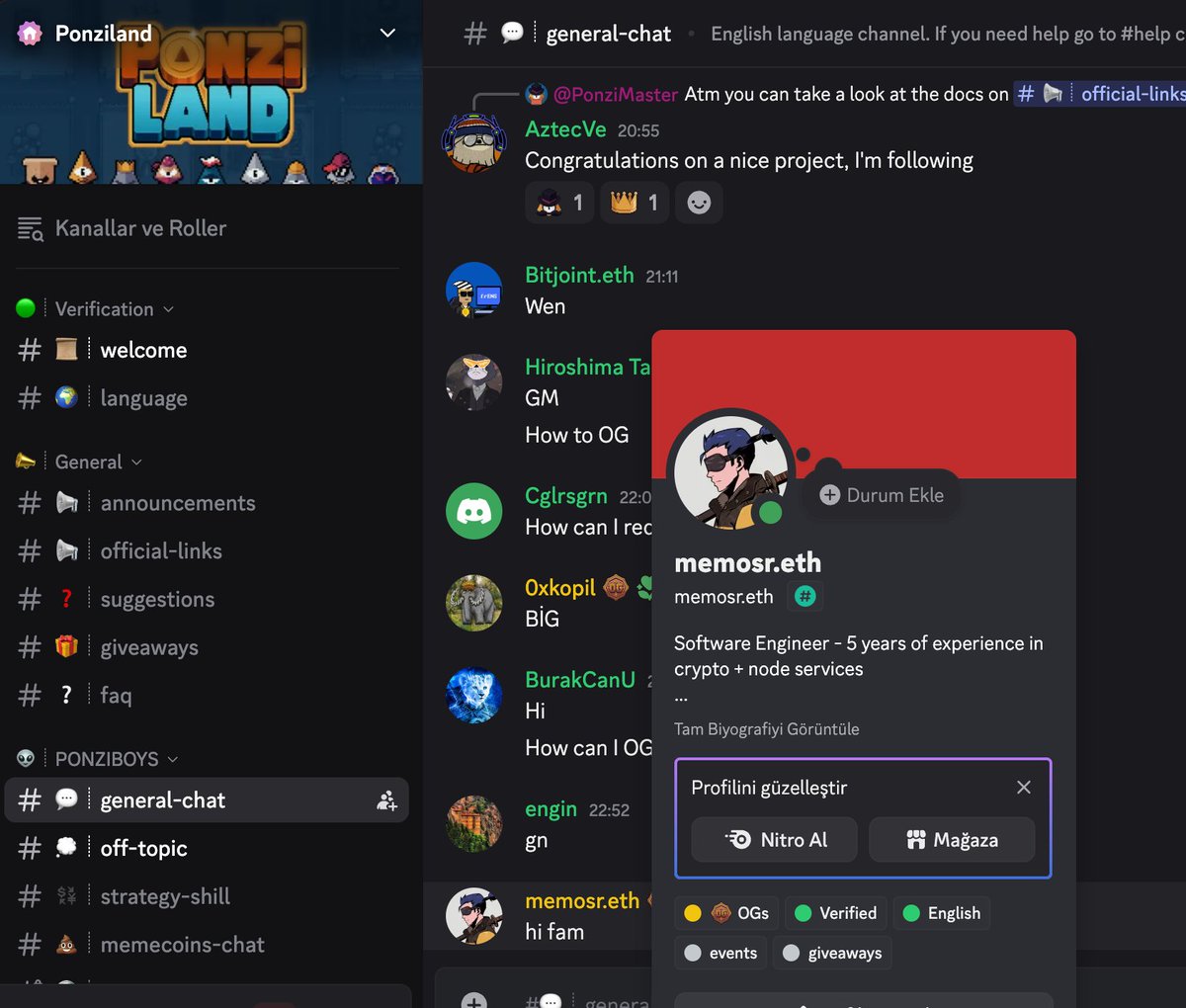 🔥 The $BIG frenzy might shift to other networks. There's definitely going to be more talk about this.

However, a game called <a href="/ponzidotland/">ponzi.land</a>  is launching on Starknet. The hype could move to <a href="/Starknet/">Starknet (BTCFi arc) 🥷</a> . 

I recommend joining their Discord to get the OG role.