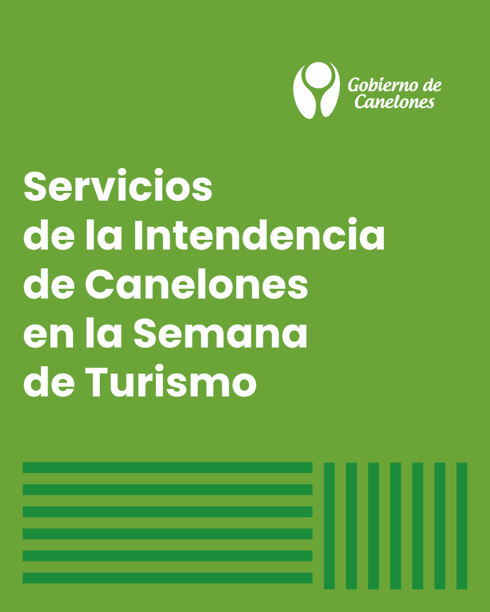IdCanelones's tweet photo. 🟢La Intendencia de Canelones pone a disposición información sobre el funcionamiento de sus servicios durante la Semana de Turismo, comprendida entre el sábado 12 y el domingo 20 de abril. 

📰Conocé los detalles aquí ➡️ https://t.co/6DsEJx6ARJ https://t.co/21pehXzfpm