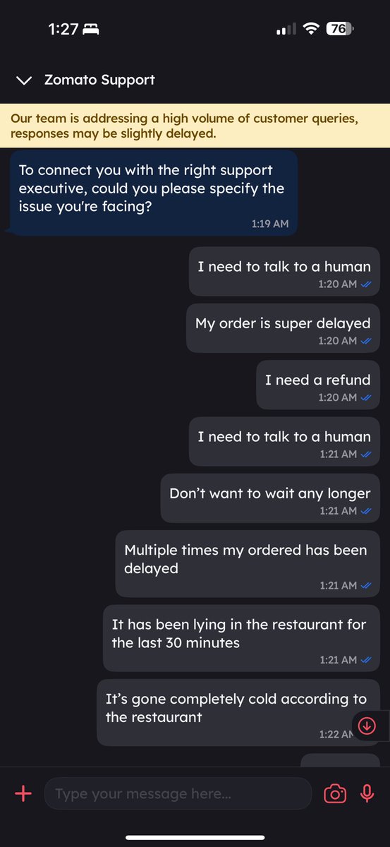 excallibur007's tweet photo. @zomato @zomatocare @deepigoyal 

Your customer care sucks https://t.co/5XX4kWcha1