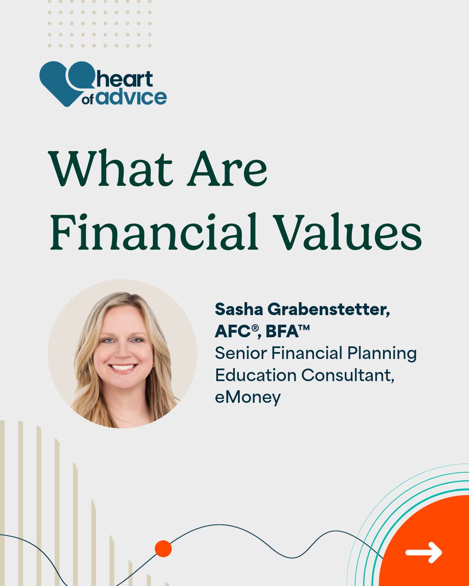 eMoneyAdvisor's tweet photo. 💡Do you ask your clients, "What role does money play in your life?" Uncover key financial values with our practical strategies.
👉🏽 Check out our blog for insights! https://t.co/FV4NjCOwNb
#financialplanningtips https://t.co/WBG5al4Dkd