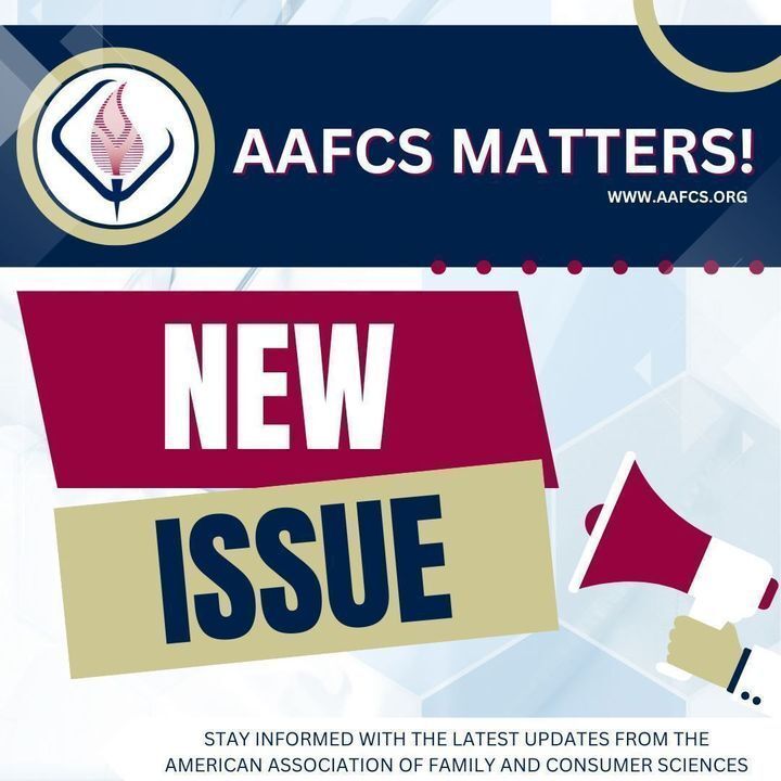 📣AAFCS MATTERS! New issue out now!📣

Read on our website or sign up to receive the emailed issue at bit.ly/42ZLptt

#AAFCSMATTERS! #AAFCS #FCS #New #Newsletter
