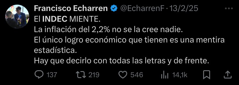 <a href="/EcharrenF/">Francisco Echarren</a> No era que el INDEC miente?