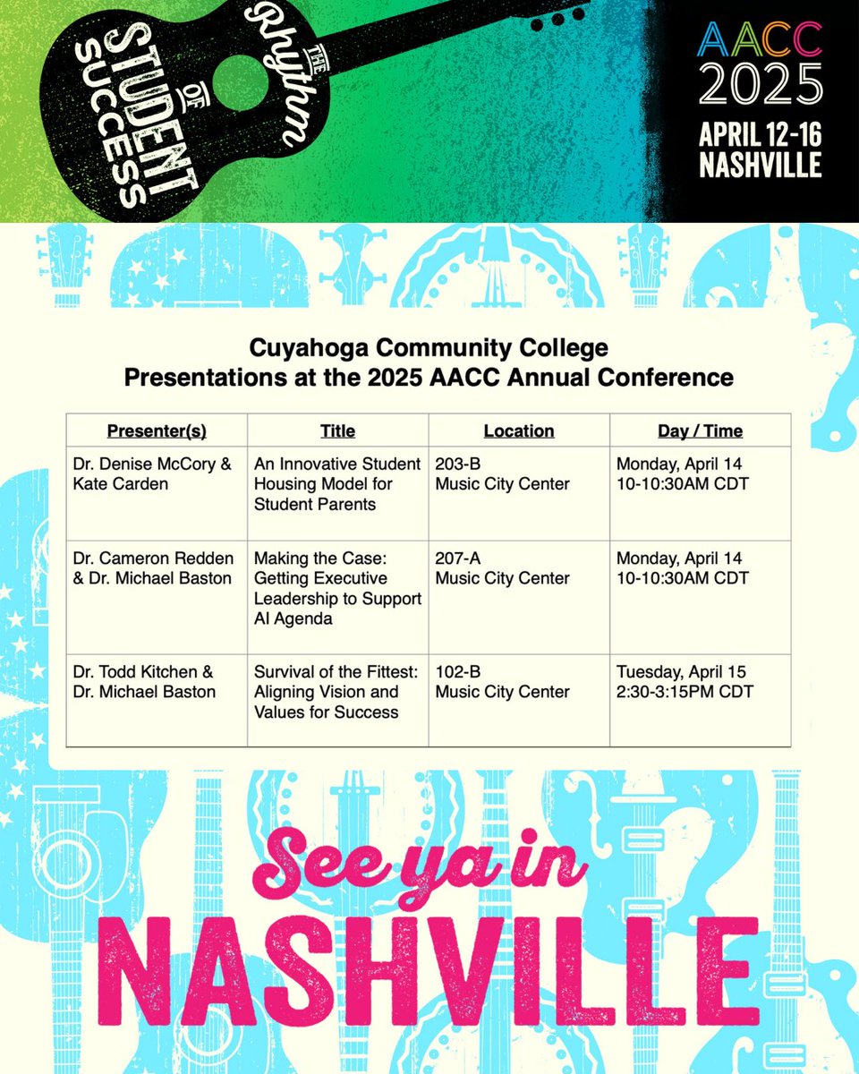 The annual conference of the American Association of Community Colleges brings together leaders in #HigherEd to discuss timely, relevant topics facing our colleagues, students, and college communities. I’m honored to present! #AACC2025