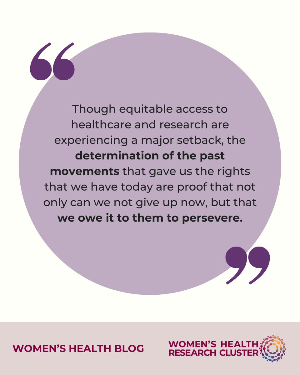 Women and gender-diverse communities are facing renewed challenges as recent policy changes threaten access to healthcare and research support. Our latest blog explores how past advocacy efforts can guide us through today’s setbacks.

📖 Full blog: ow.ly/8RfJ50VylCo