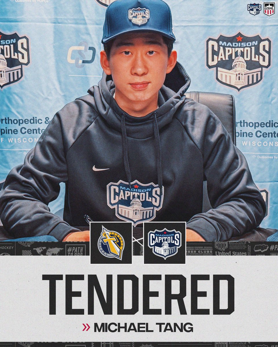 TENDER AGREEMENT! 🚨✍️

Welcome to the #USHL, Michael!

🔗 shorturl.at/FJhDx