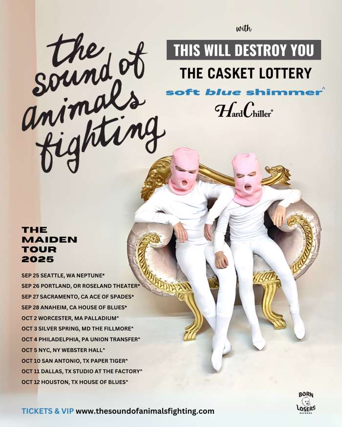 The Casket Lottery announces tour dates with The Sounds Of Animals Fighting, This Will Destroy You, Soft Blue Shimmer, and Hard Chiller.