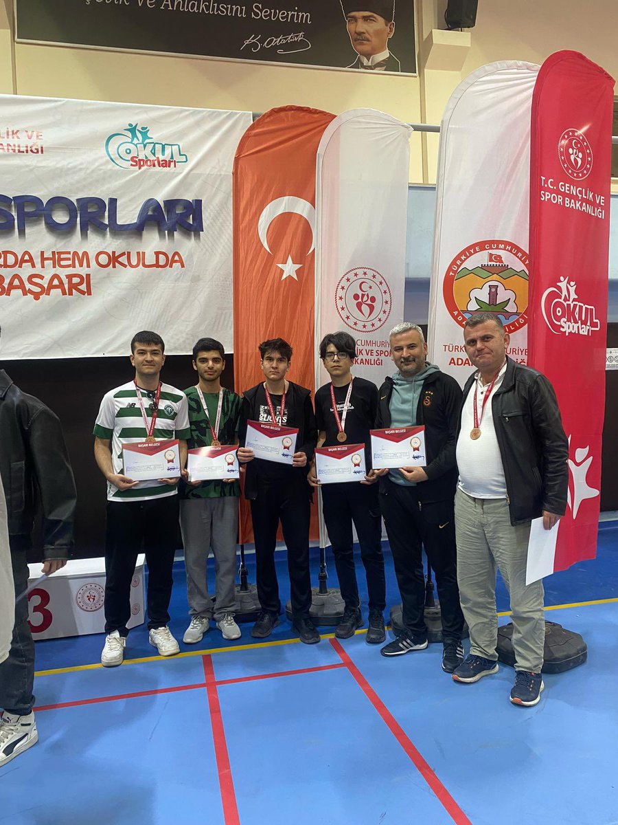 Okul Sporları Satranç Adana Bölge Finalinde iki güzel başarı.Tebrikler 

Küçükler Genel 1.Prof Dr Ömer Dinçer AİHL
Küçükler Genel 4.TOBB Fen Lisesi 

Kocaeli’nde Finalde Başarılar