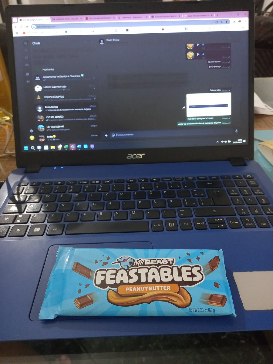 Taniimor's tweet photo. Desde Colombia.....  probando #feastables #mrbeast @MrBeast @mrbeast_enesp @MsBeast5 @mrbeast_update @MrBeast #feastables https://t.co/RtG4mDemMs
