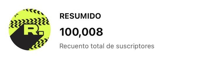 LLEGAMOS A LOS 100k DE SUSCRIPTORES 🥳🥳🥳🥳

😎 Señor YouTube esperamos la placa para colgar en la ofi