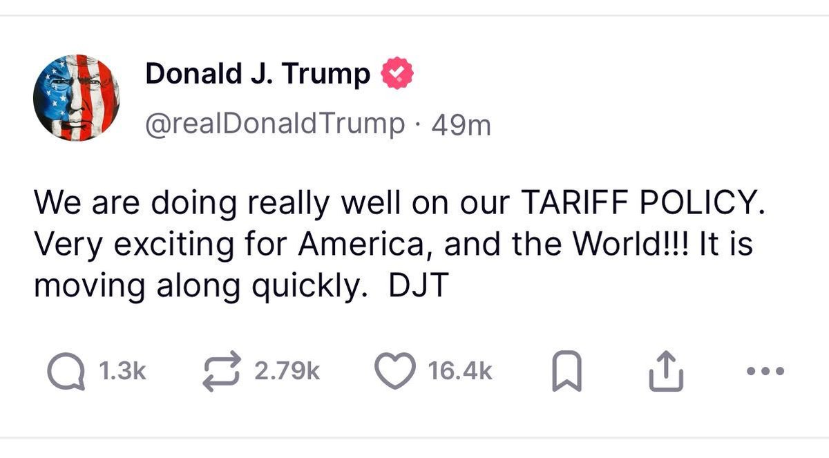Uj8vD0's tweet photo. @realDonaldTrump·49m https://t.co/8lnDfY5ORg