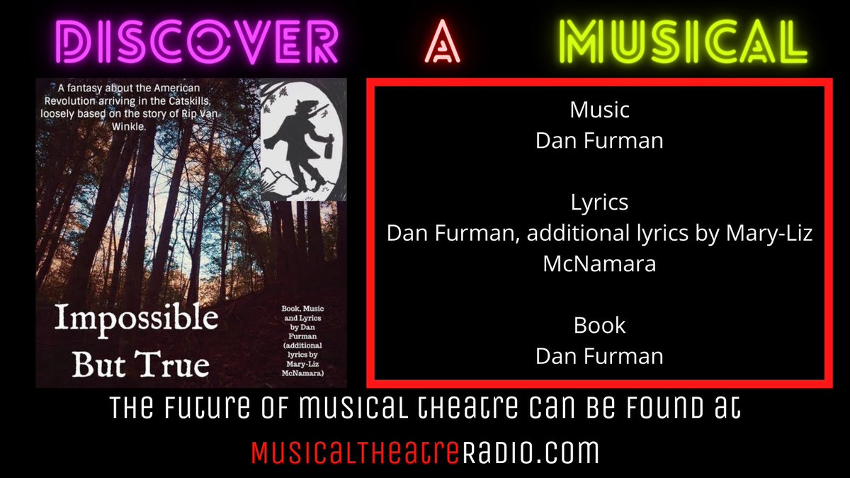 MTR_Tweets's tweet image. Discover a Musical

Impossible But True

Learn more about this show, and many more at our website: musicaltheatreradio.com/impossiblebutt…

Today's new shows are tomorrow's classics.
#newmusical