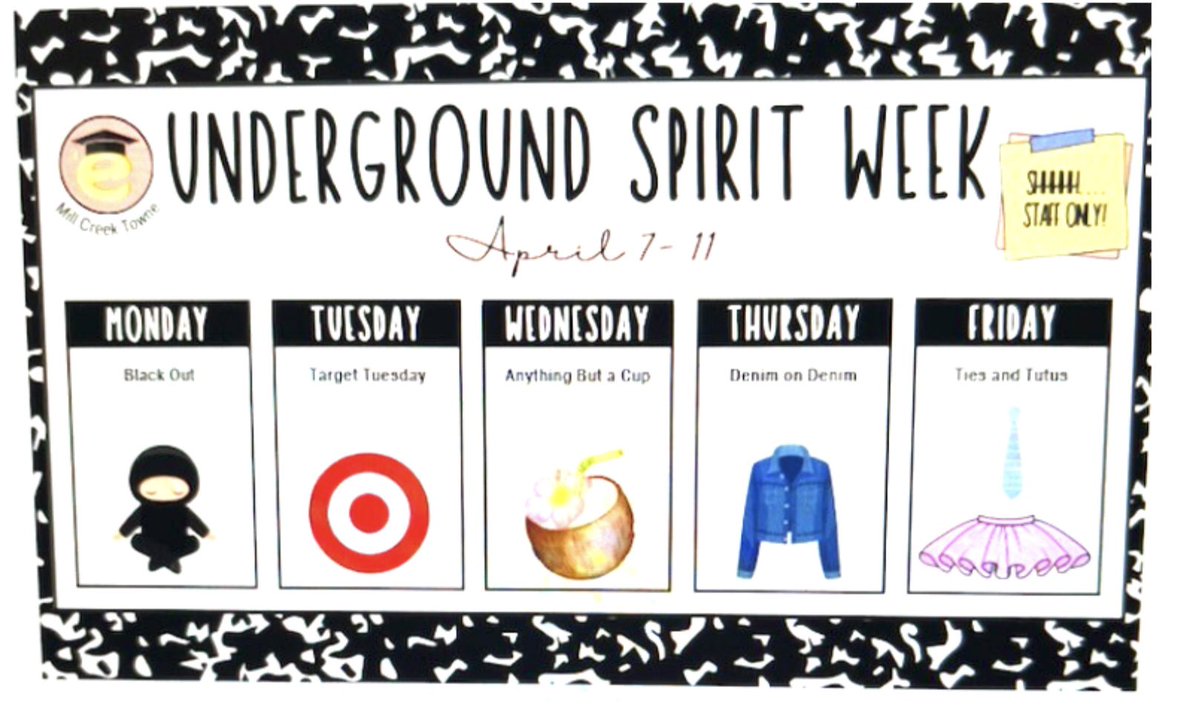 It’s been a fun week at MCTES as we welcomed the start of Spring Break with our underground Staff Spirit Week! The staff team that laughs together, sticks together! #SchoolCulture #SchoolSpirit  <a href="/MCPS/">MCPS</a>