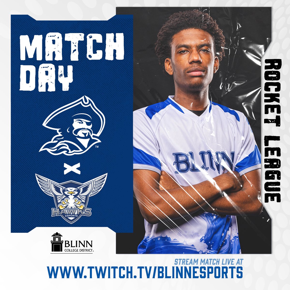 Buccaneers Esports (@blinnesports) on Twitter photo 🚨MATCH DAY🚨
Blinn Rocket League takes on <a href="/HCCesports/">Heartland CC Esports</a> in the NJCAAe Central Regional Losers Finals tonight at 6PM CST!
🎥 Watch it live: twitch.tv/blinnesports 🚨MATCH DAY🚨
Blinn Rocket League takes on <a href="/HCCesports/">Heartland CC Esports</a> in the NJCAAe Central Regional Losers Finals tonight at 6PM CST!
🎥 Watch it live: twitch.tv/blinnesports