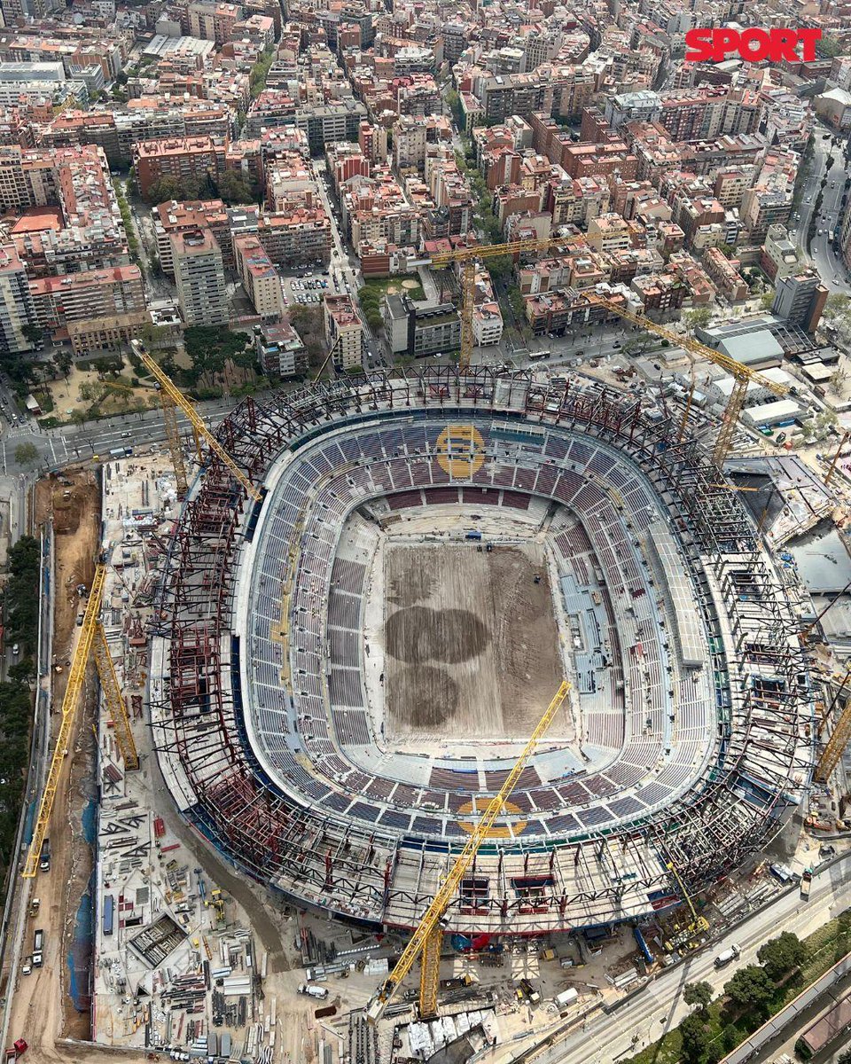 FCBPaul_'s tweet photo. Le Camp Nou aujourd'hui 🏟️ https://t.co/2YckUDQQbJ