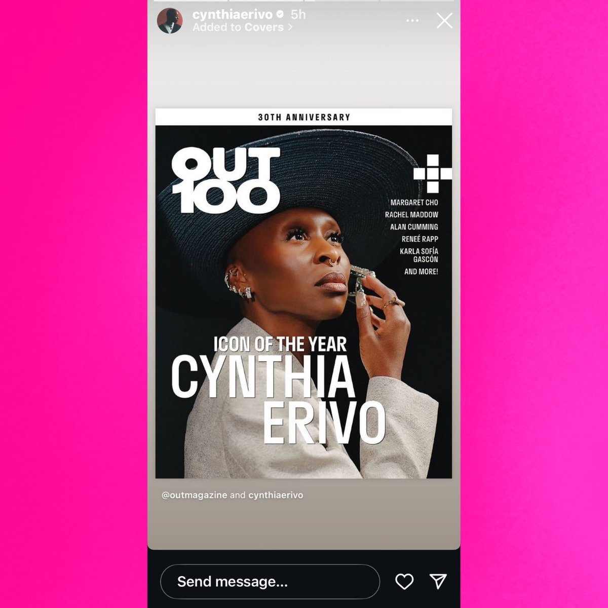 DropPopNet's tweet photo. 5 months ago, Cynthia Erivo expressed her remorse for Liam Payne’s passing on Instagram. 

'This is just horrid'
'Icon of the Year: Cynthia Erivo' https://t.co/ccbUeuGrTS