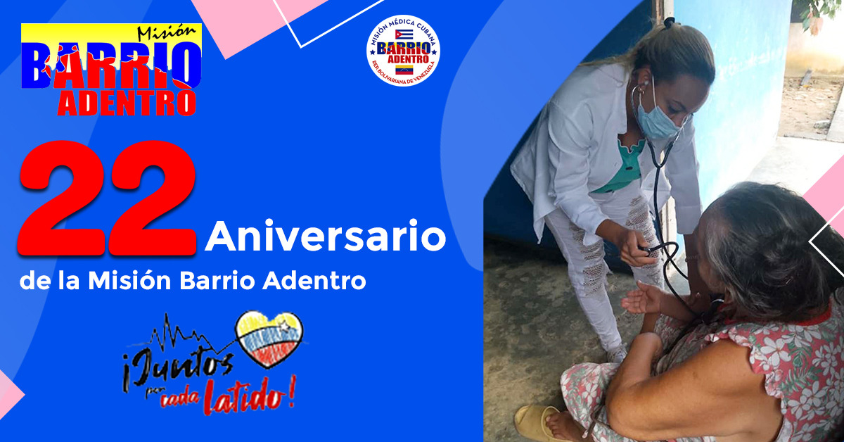 · Donde la medicina no llega, nadie puede. Pero la esperanza puede ser terapéutica. #AniversarioXXIIBarrioAdentro #JuntosPorCadaLatido #CubaCoopera <a href="/cubacooperaven/">Brigada Médica Cubana en Venezuela</a> <a href="/MINSAPCuba/">Ministerio de Salud Pública de Cuba</a> <a href="/japortalmiranda/">José Angel Portal Miranda</a>