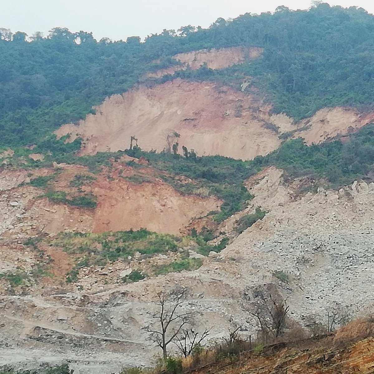 Estimado <a href="/alfonso_saltos/">Luis Alfonso Saltos</a> usted indica que desde los pasos peatonales se pueda "disfrutar terrazas con las visuales de los cerros".
Este es el cerro que se va a visualizar desde el paso peatonal. Un cerro destruido por la cantera Huayco.