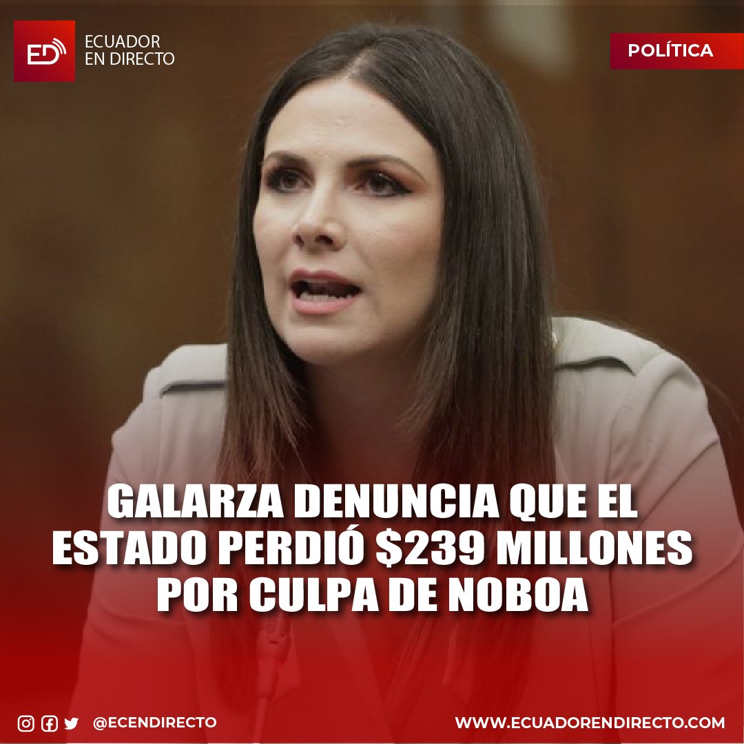 EcEnDirecto's tweet photo. #POLÍTICA     
Ana Galarza revela que Ecuador perdió millones de dólares tras contrato del Gobierno con Progen y Austral Technical Management. Afirma que las compañías nunca dieron garantías ni resultados.

Más información ⬇️ 
https://t.co/qWFkocAvhn https://t.co/LqCdtBXw0V