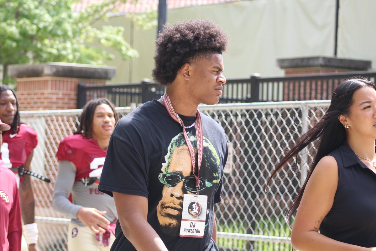 Three-Star TE @howertondj at #FSU today.