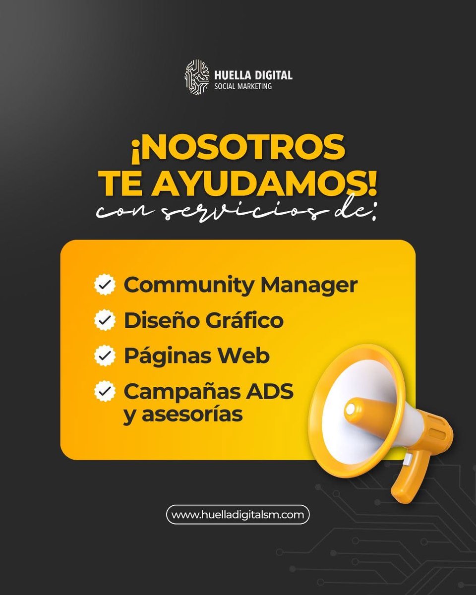 HuellaDigitalSM's tweet photo. 📲 ¿Te sientes perdido con el manejo de tus redes sociales? ¡Nosotros ofrecemos los servicios que necesitas! 💫

¡Piénsalo! Deja tu huella con nosotros. 👣⁣⁣⁣
⁣⁣⁣
Haz click en el link en la bio 👆, envía un DM o escríbenos a 📧 huelladigitalsm@gmail.com⁣⁣⁣⁣⁣ https://t.co/JumNlsNGP1