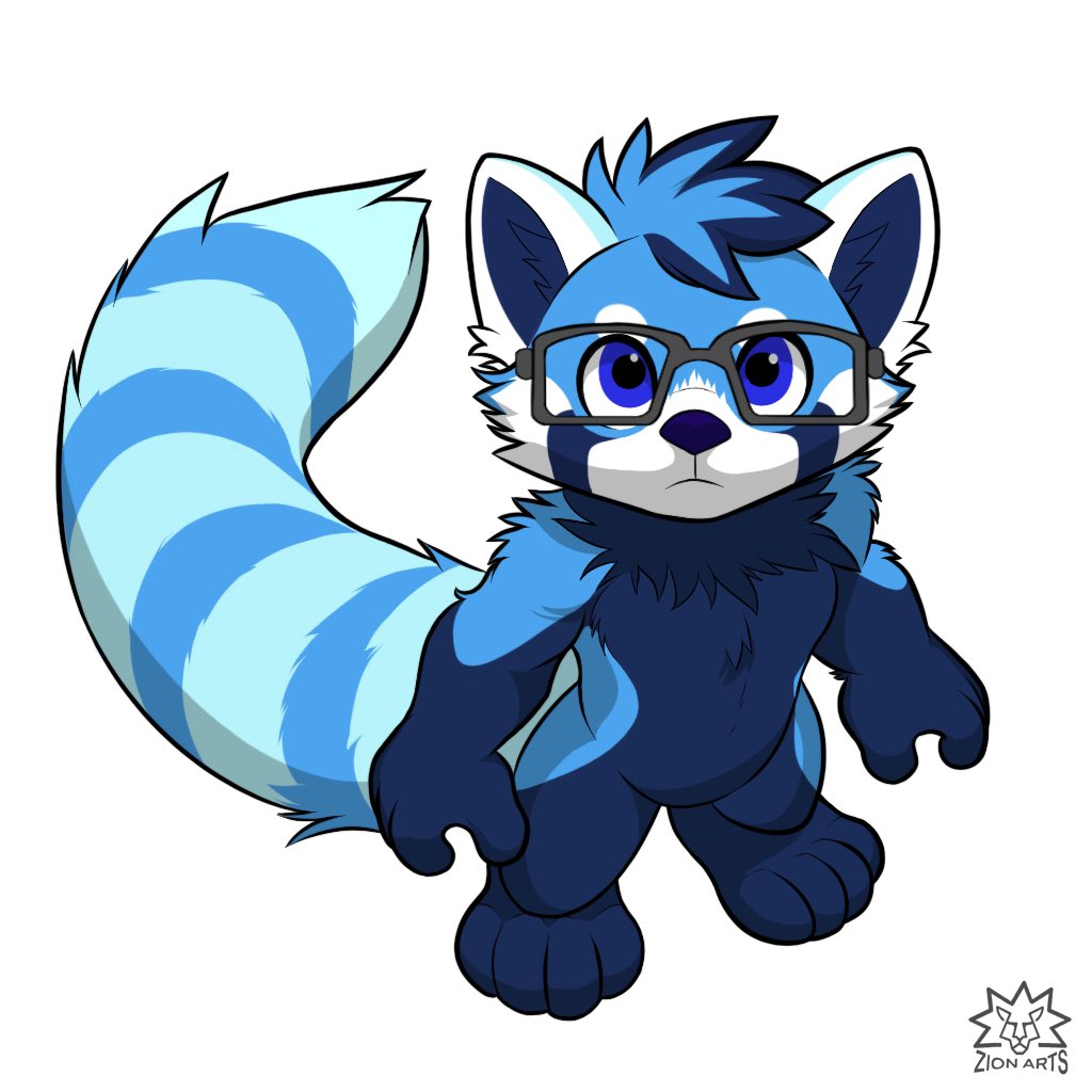 He so smol! <a href="/ZenithO_o/">Zenith</a> brings us the next red but blue panda into the smol family. 

Art by <a href="/ZionGROOVYlion/">ZiontheLion🏴󠁧󠁢󠁳󠁣󠁴󠁿</a> <a href="/Ziondoesart/">Zion</a>