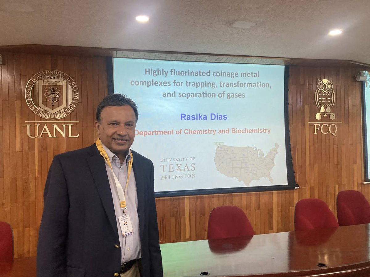 Dr. H.V. Rasika Dias, University of Texas at Arlington, USA, thank you for sharing your valuable insights with us. Your presentation was outstanding: Highly fluorinated coinage metal complexes for trapping, transformation, and separation of gases #EQI2025 
#FluorinatedComplexes