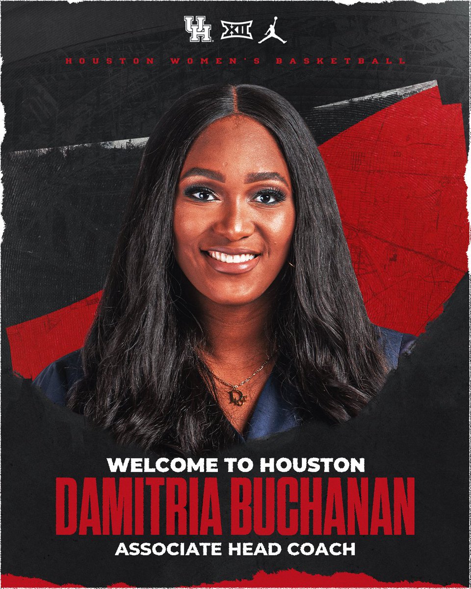 Houston Women's Basketball (@uhcougarwbb) on Twitter photo Back in her hometown! ♥️
Excited to welcome Associate Head Coach Damitria Buchanan to the UH family!
📰 bit.ly/3G7aIm2 Back in her hometown! ♥️
Excited to welcome Associate Head Coach Damitria Buchanan to the UH family!
📰 bit.ly/3G7aIm2