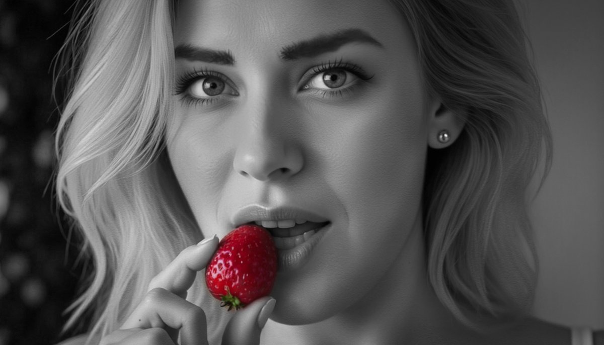 mia_bloem's tweet photo. Everything in grayscale. Except temptation. 💯 https://t.co/yi9RHkMSml
