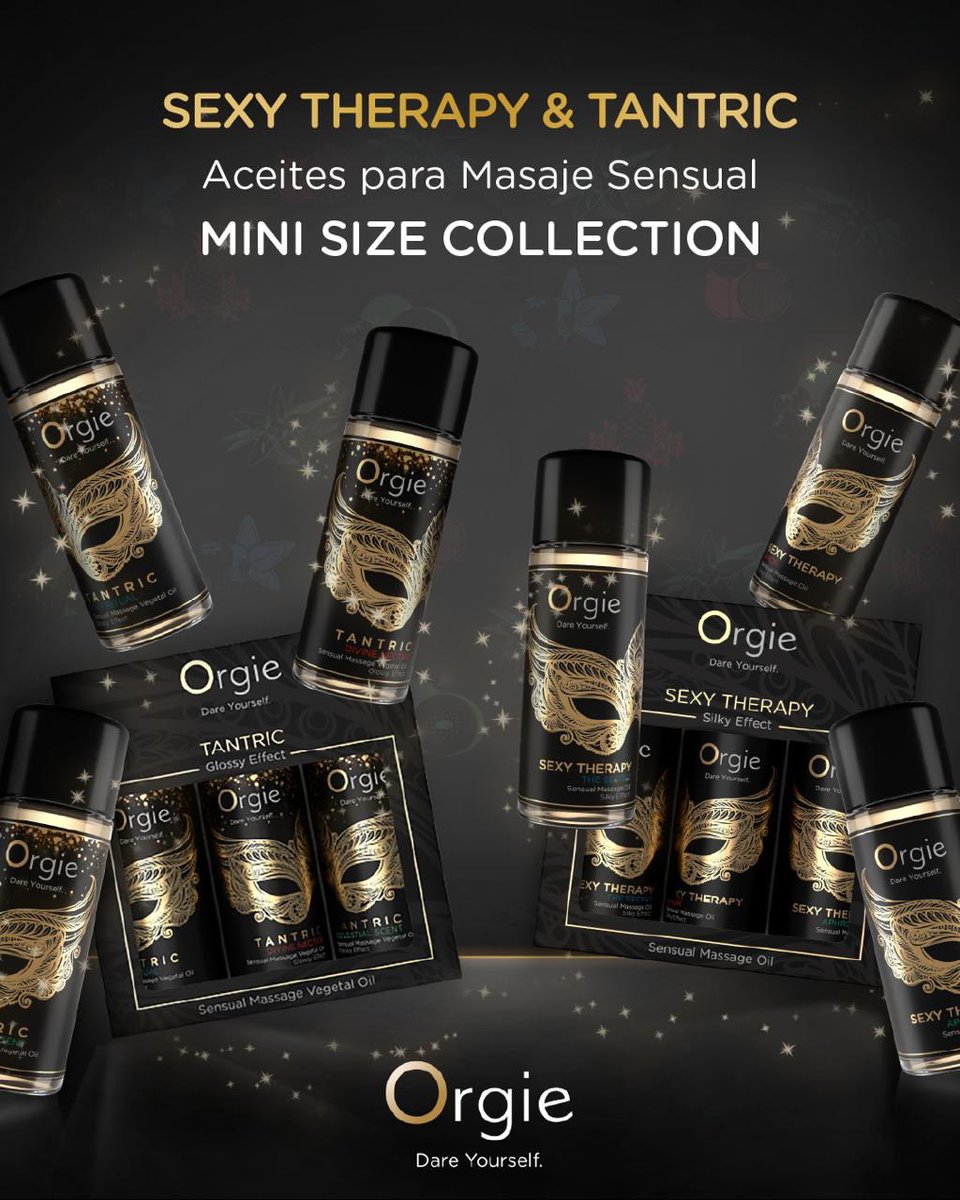 Nuestros Kits Sexy Therapy y
Tantric incluyen 3 aceites de masajes ideales para despertar los sentidos! 💆🏻‍♀️✨
•
Encuéntralos aquí!: orgie.com.mx
