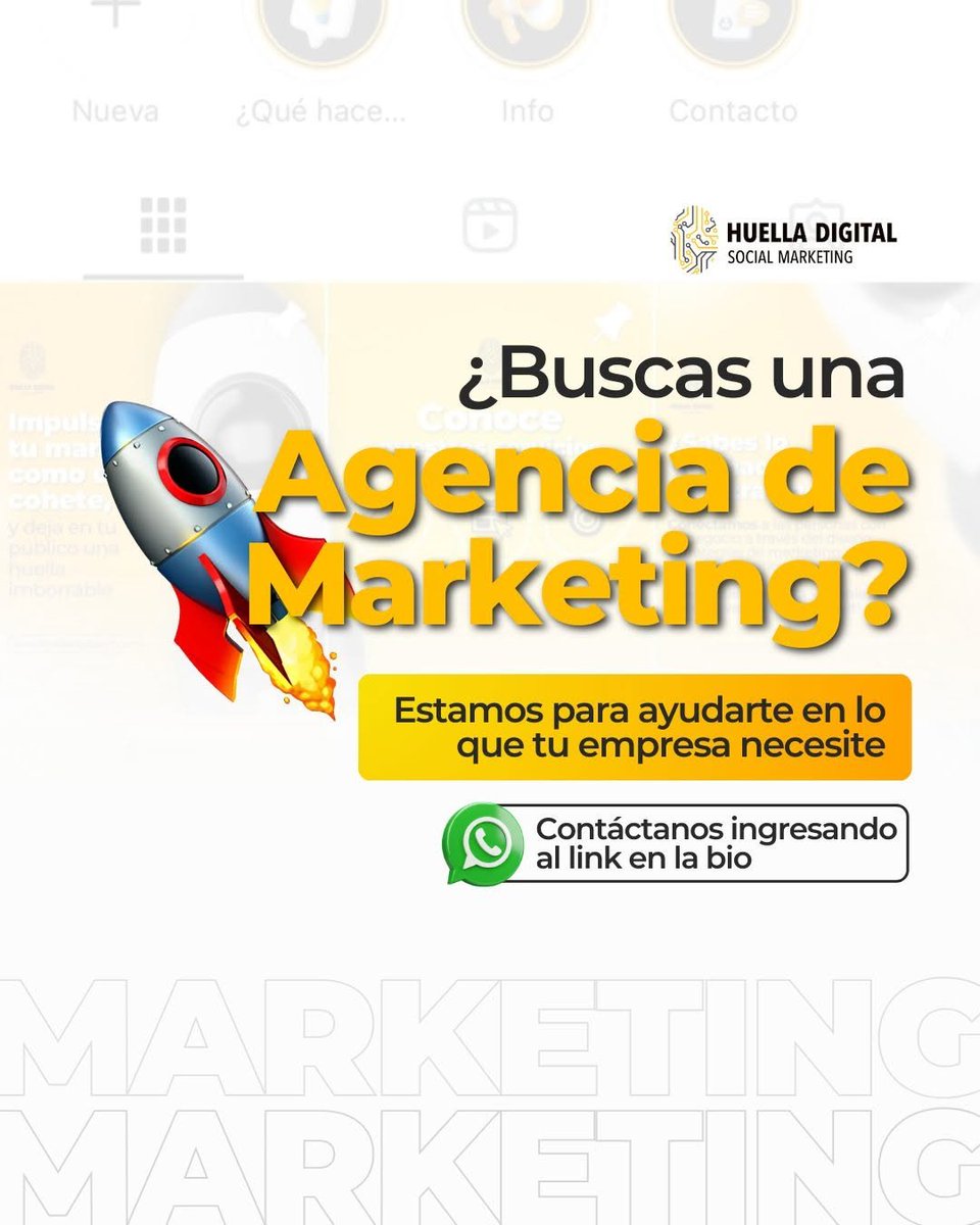 HuellaDigitalSM's tweet photo. ¿Listo para despegar tu marca? 🚀⁣
⁣
En @HuellaDigitalSM, entendemos que buscar la agencia de marketing perfecta puede ser como navegar en el espacio exterior.👨🏻‍🚀 ¡Pero no te preocupes! ⁣
⁣
¡No esperes más para hacer que tu marca brille con luz propia! ✨⁣ https://t.co/TA6mJI81Rs