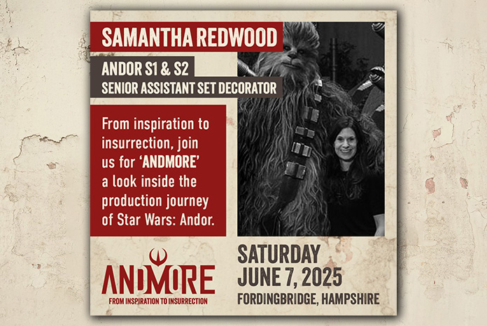 JediNewsNetwork's tweet photo. AndMore - The UK Andor Fan Event: Samantha Redwood Attending - https://t.co/hhrHKjChYt #StarWars @Farthest_From #AndMore #Fordingbridge @StarWars @StarWarsUK @andorofficial #LukeHull #BarryGingell #RobKing @BazatronPrime #LeeTowersey #DominicSikking #SolomonHoney #SamanthaRedwood https://t.co/x8abhG4PST