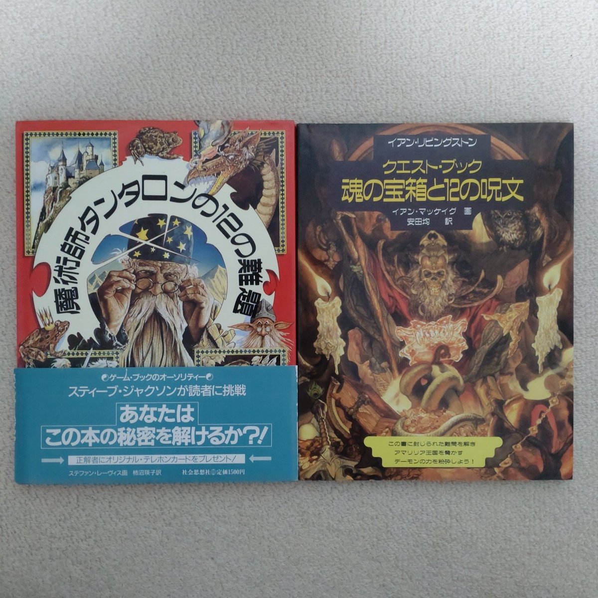 社会思想社から刊行された「魔術師タンタロンの12の難題」と「魂の宝箱