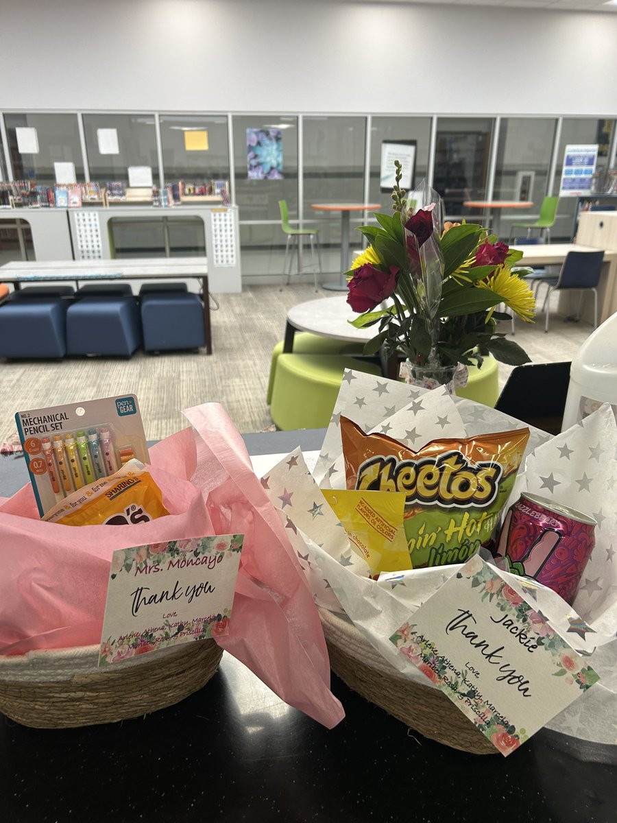 DVMSLibrary (Dep. Sheriff Peter Herrera Library) (@delvmslibrary) on Twitter photo Thank you to our front office staff for our baskets of appreciation! We love them! #NationalSchoolLibraryWeek <a href="/ChavezJaquie/">Jaquie Chavez</a> <a href="/YISDLibServices/">YISD Library Services</a> <a href="/Del_Valle_MS/">Del Valle Middle School</a> Thank you to our front office staff for our baskets of appreciation! We love them! #NationalSchoolLibraryWeek <a href="/ChavezJaquie/">Jaquie Chavez</a> <a href="/YISDLibServices/">YISD Library Services</a> <a href="/Del_Valle_MS/">Del Valle Middle School</a>