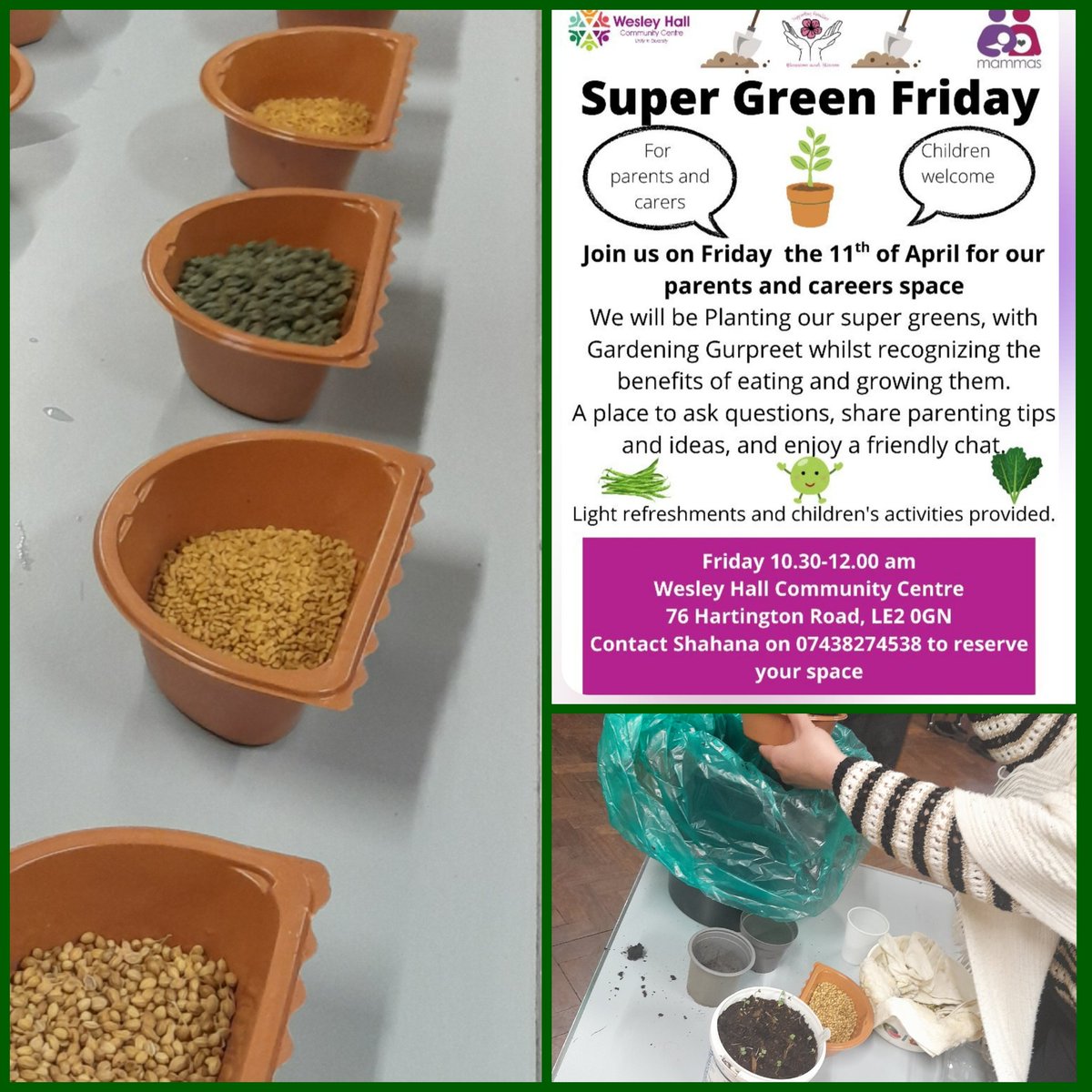 Happy mums <a href="/WesleyHallCC/">WesleyHall</a> today at our microgreens workshop. Watch this space for the Free seeds Giveaway event happening at Wesley Hall soon.