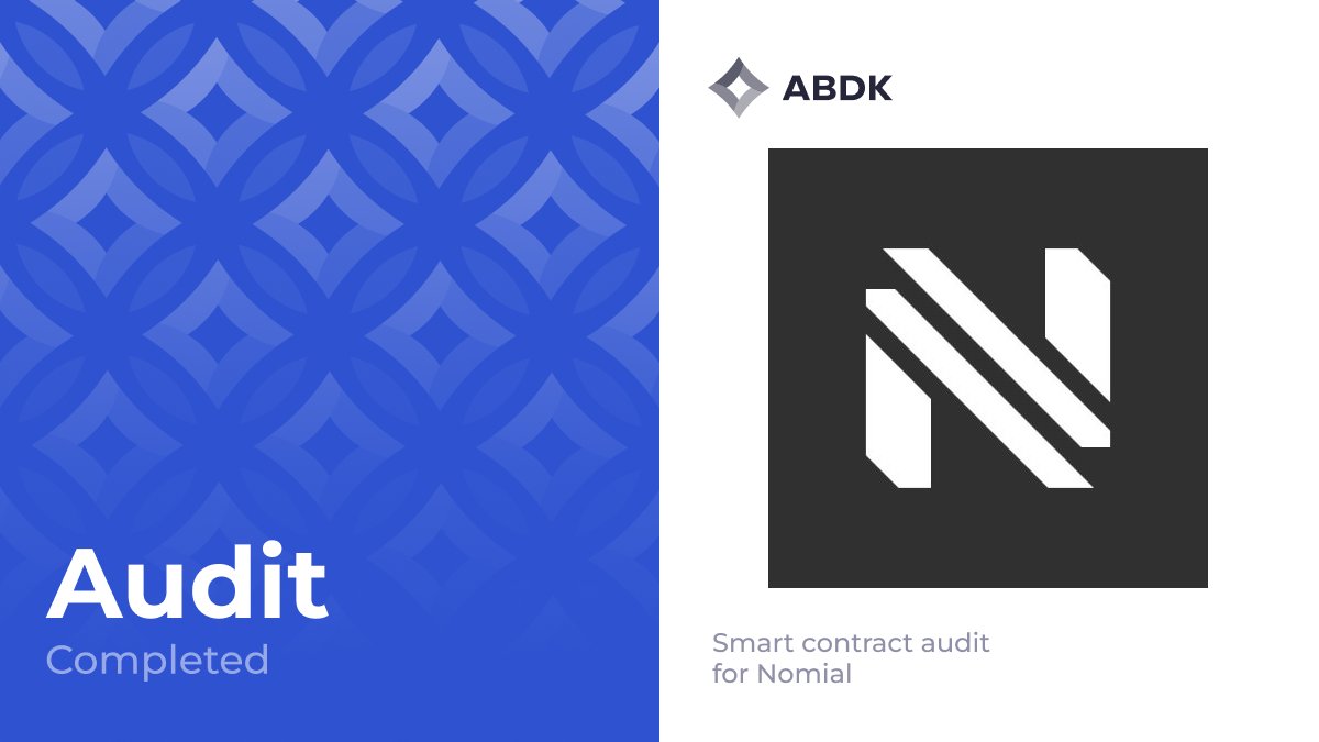 Excited to welcome our new client <a href="/nomial_io/">Nomial</a>!
Check out the completed smart contract audit here: bit.ly/4icUh5a