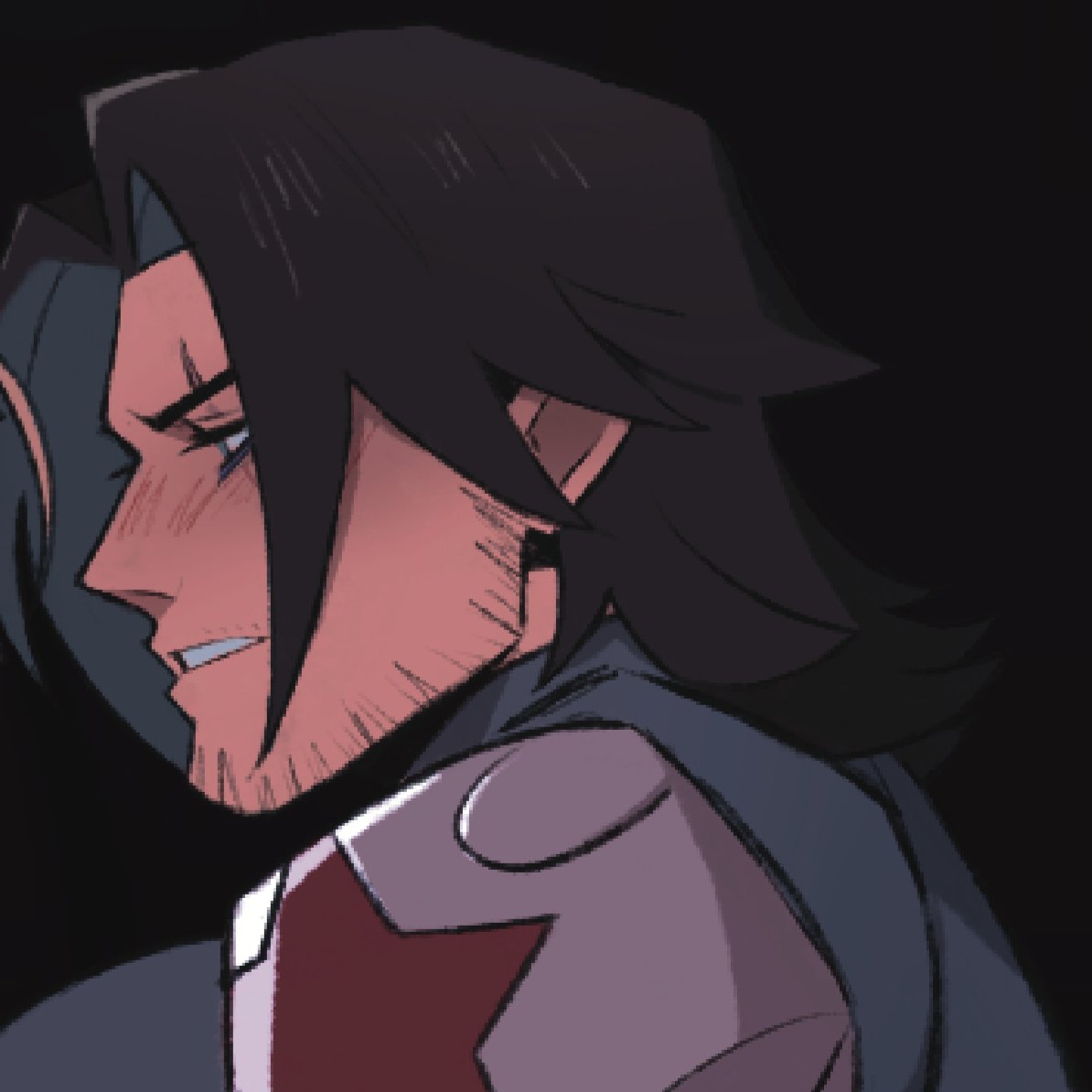 I love his stupid sexy face, I need to continue this comic (I already have the sketches eheh) and maybe polish it a little because I did that hand atrociously