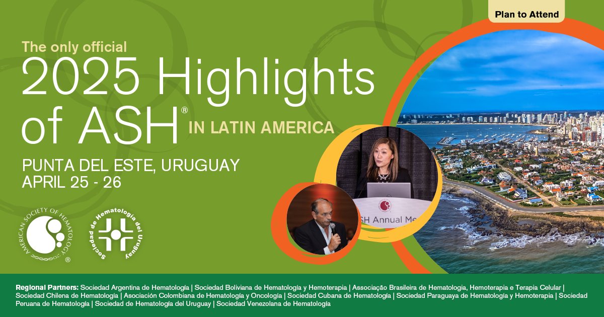It's your last chance to be part of this practice-changing weekend in Latin America! 

Learn the clinical applications of groundbreaking #ASH24 research in a small-meeting, interactive environment where you can get all your questions answered.

Register: ow.ly/ctYx50UVXMf
