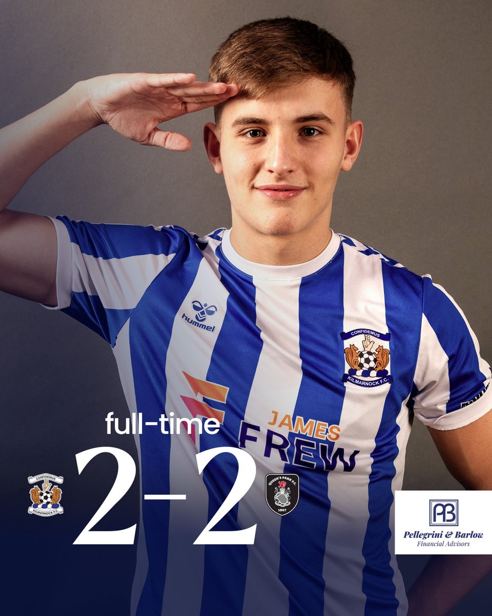 FT: Kilmarnock 2-2 Queen's Park (Under 18s)

Scorers: Jack Allan, Grant Marchant