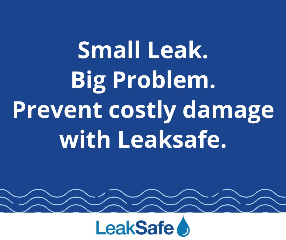 Leaksafe's tweet image. A single water leak can cause thousands in damages - but with Leaksafe, you can stop leaks before they start. Protect your home or business with cutting-edge leak detection and automatic shut-off technology. Don’t wait for disaster. Act now! Find out more: leaksafe.com