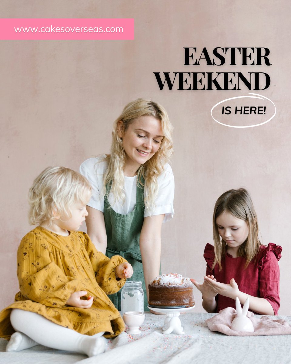 CakesOverseas's tweet image. 🐣 Easter weekend is here! Celebrate with a delicious cake delivered worldwide 🎂🌎 Last-minute orders → hubs.li/Q03dhWf_0 #EasterGifting