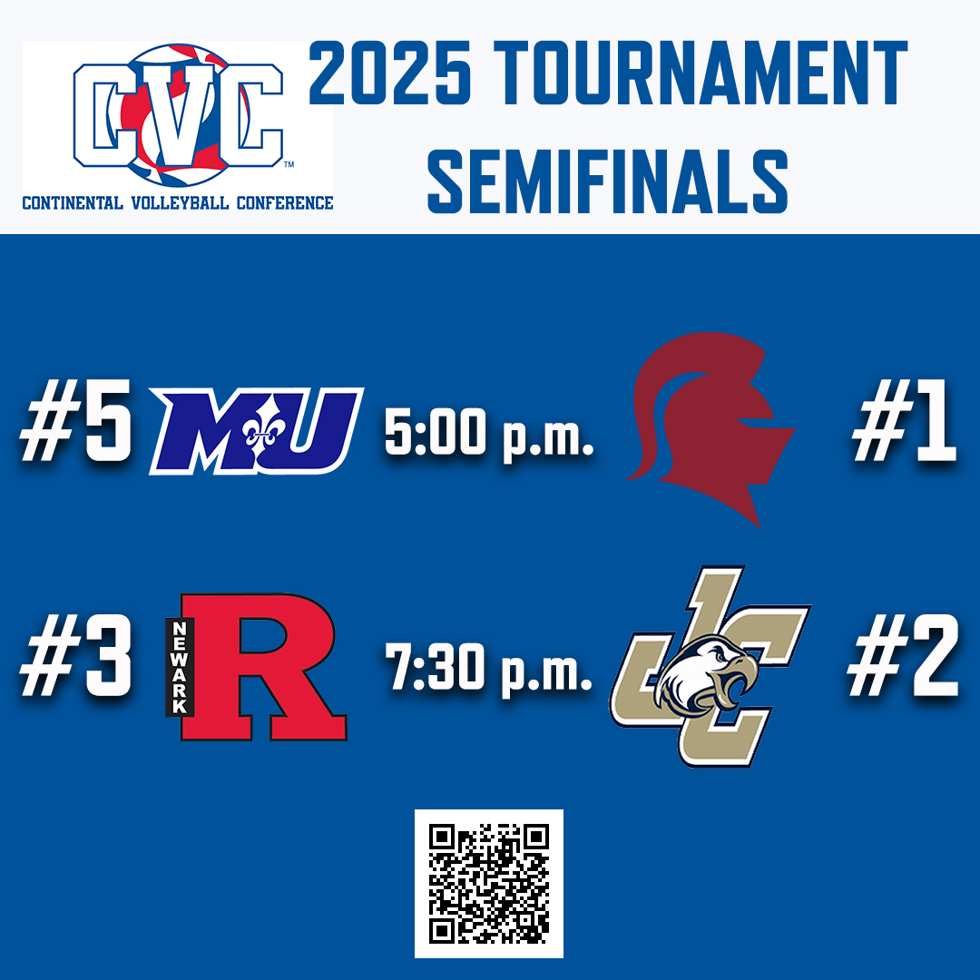 SIDCVC's tweet photo. The 2025 CVC Tournament resumes tonight with our semifinal matches. Get your tickets online or watch via stream
Tickets: https://t.co/nw1jwhqOsR
@MarymountSaints vs @svuathletics at 5 pm
@ScarletRaiders vs @JuniataEagles at 7:30 pm
๐บ https://t.co/RdFVFLPwWl
#GOCVC #d3vb https://t.co/47KBVRYL0y