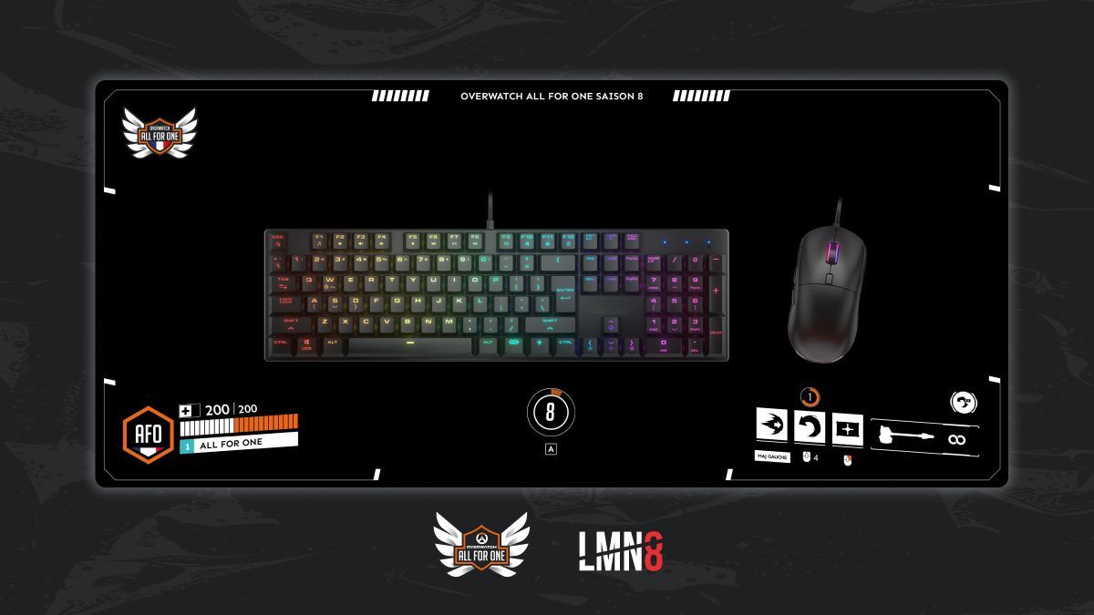Envie de glow up ton setup et de rayonner sur #Overwatch ?! 
En partenariat avec <a href="/eliminate_fr/">LMN8</a> nous te proposons de remporter un tapis de souris unique et exclusif aux couleurs de l' OAFO25 ! 🎉 
Ce tapis ne sera PAS mis en vente par la suite, il t'appartiendra à toi et toi